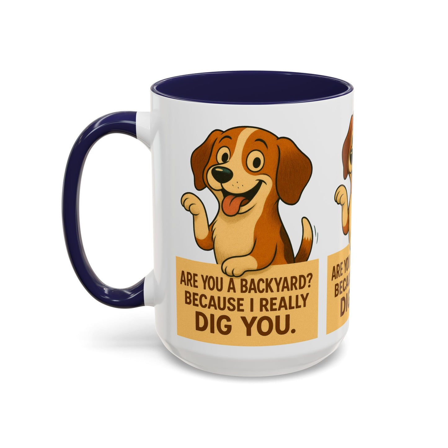 Backyard Dig Accent Coffee Mug - Perfect Gift for Dog Lovers