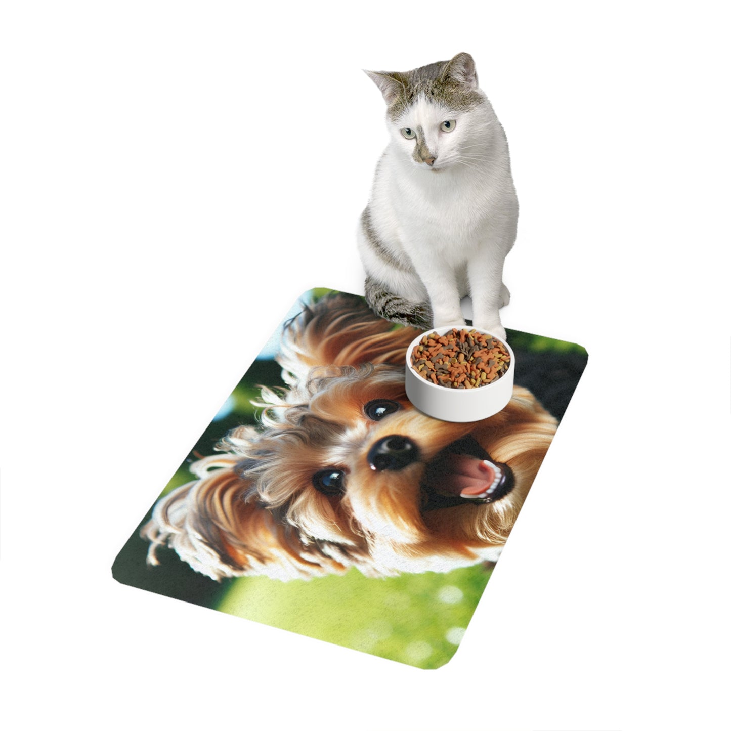 Pet Food Mat (12x18) - Yorkiepoo