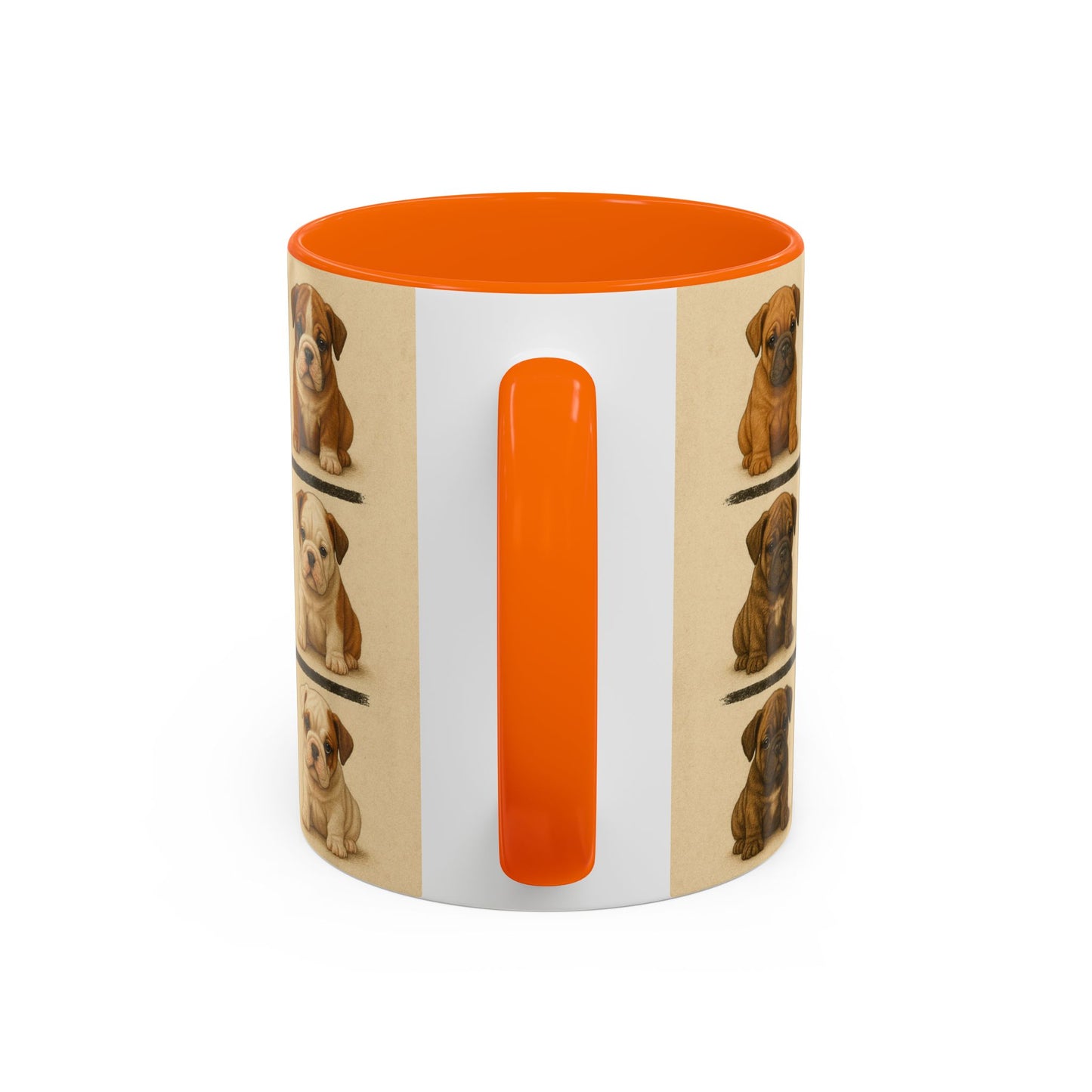 Bulldog puppies Accent Coffee Mug - Perfect Gift for Dog Lovers