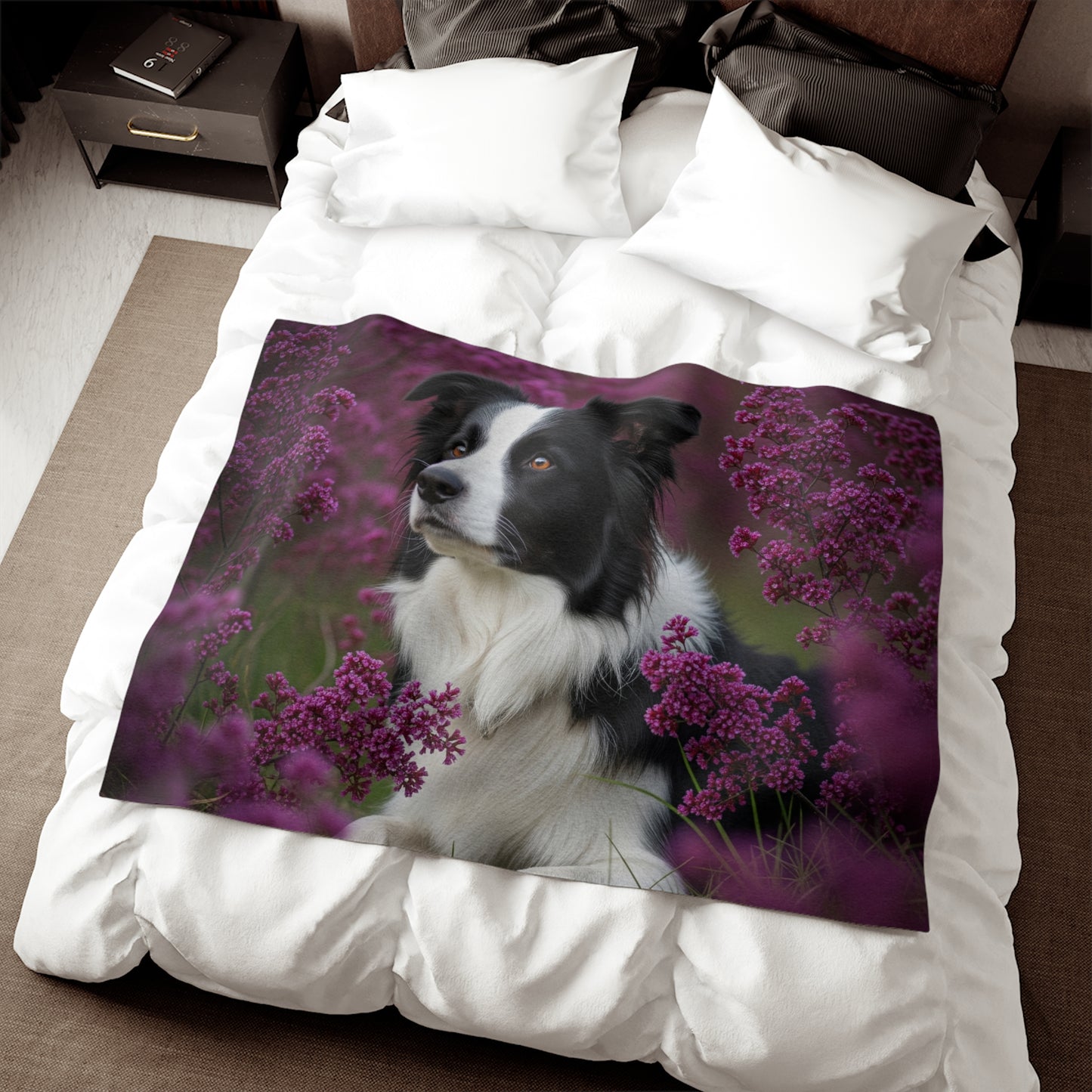 Border Collie Sweatshirt Blanket