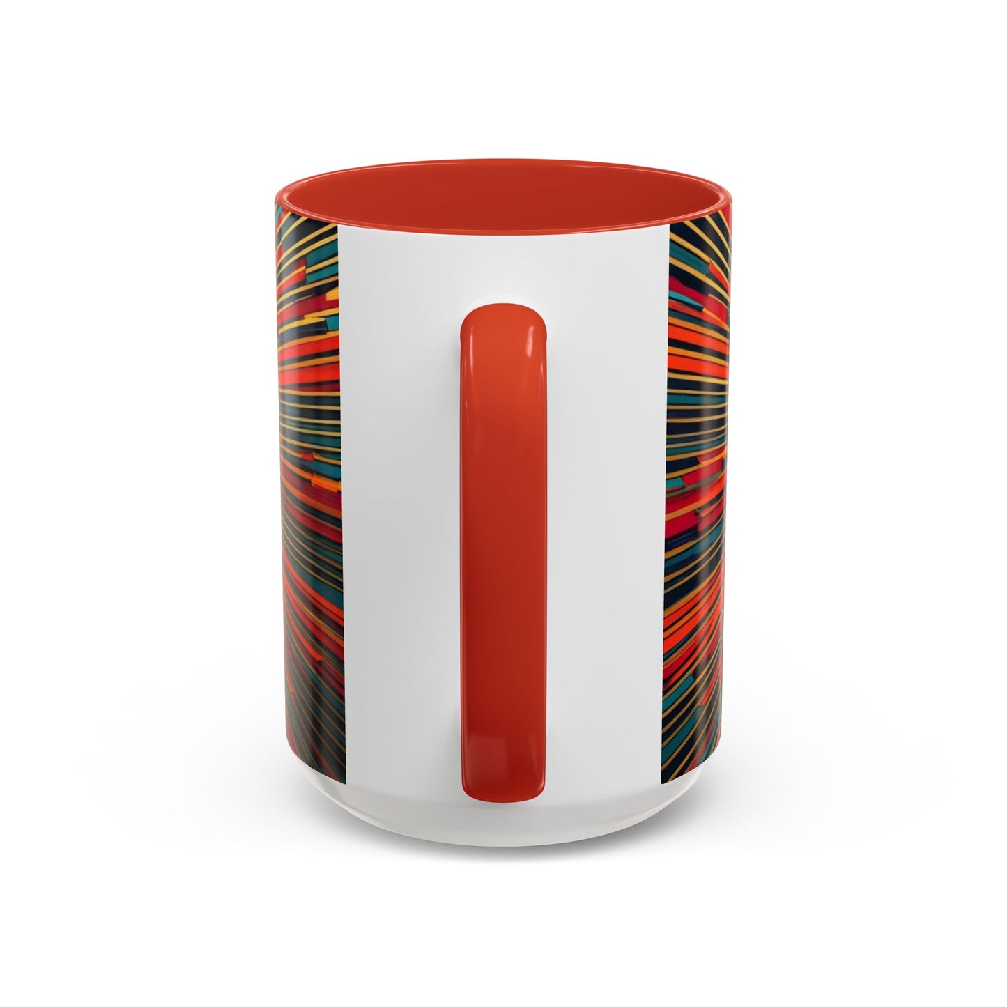 Optical Illusion Accent Mug – Ceramic Coffee Cup