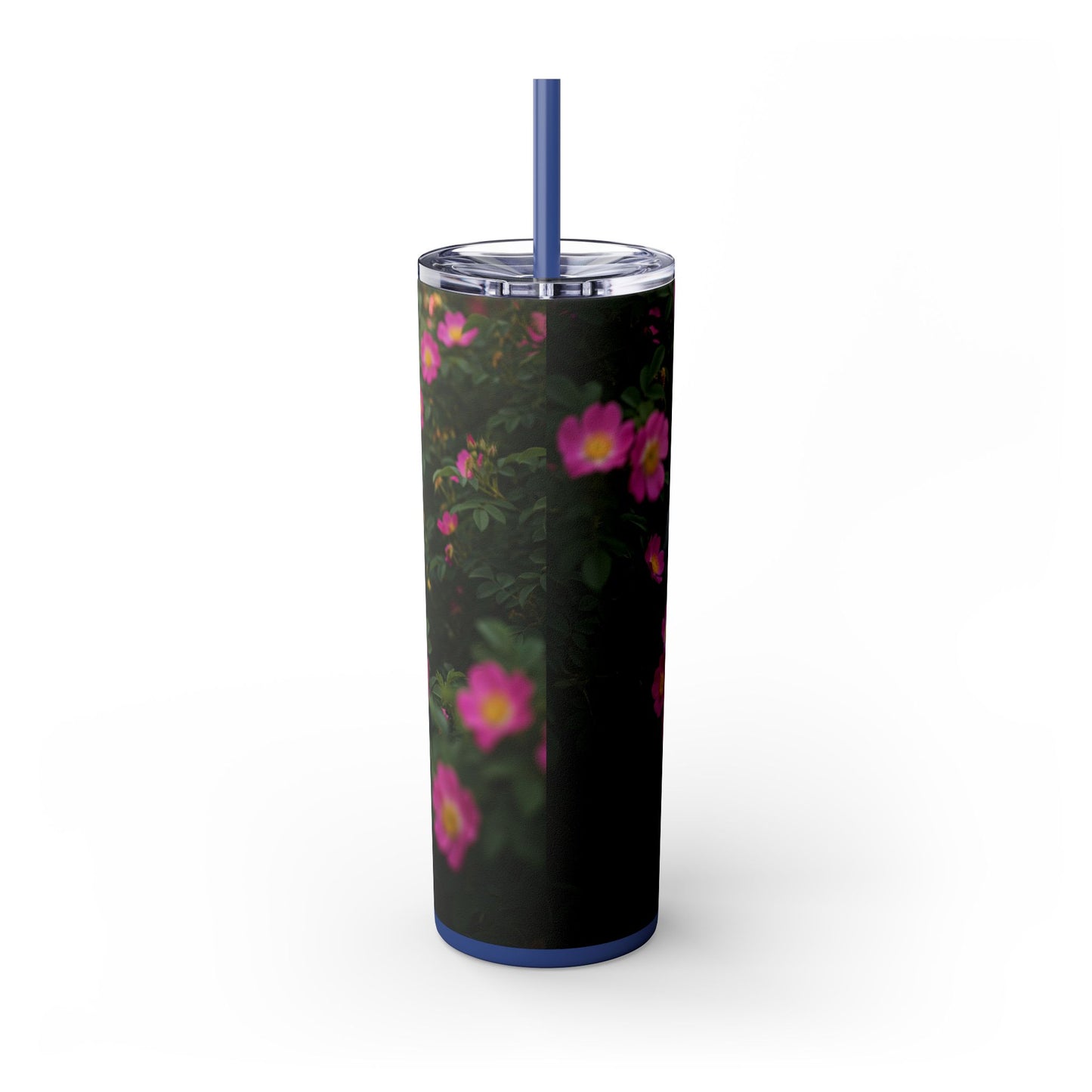 Old English Sheepdog Skinny Tumbler with Straw, 20oz