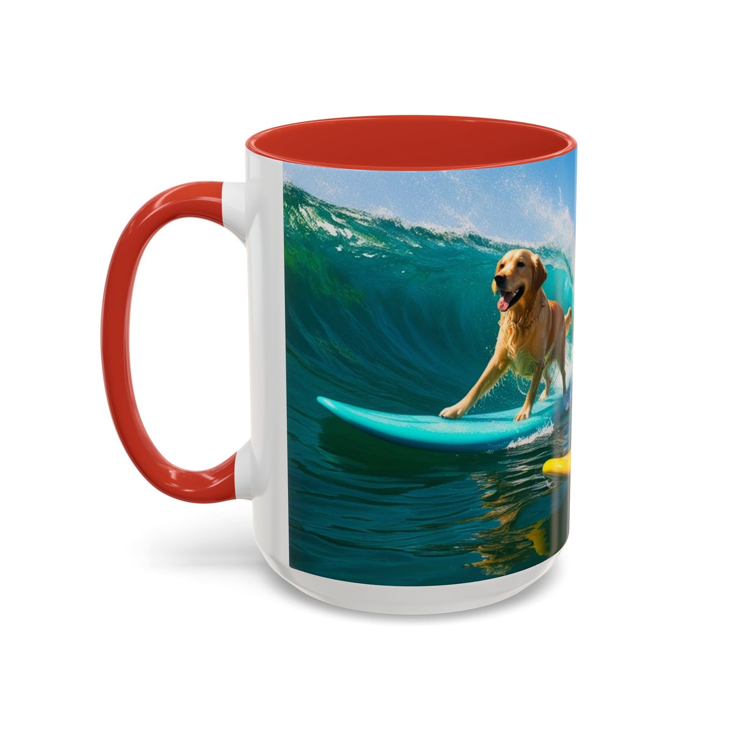 Mug à café Surf Dogs Accent - Cadeau idéal pour les amoureux des chiens