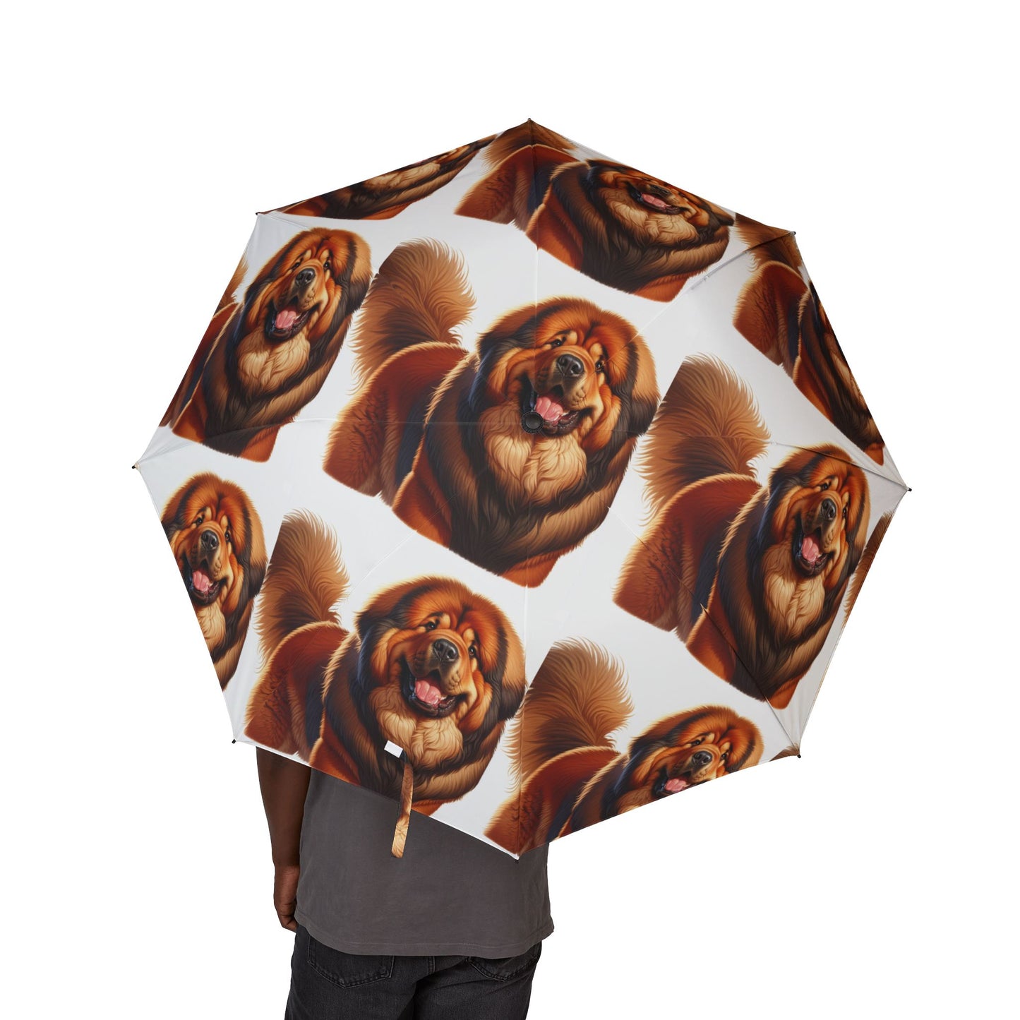 Tibetan Mastiff Semi-Automatic Foldable Umbrella