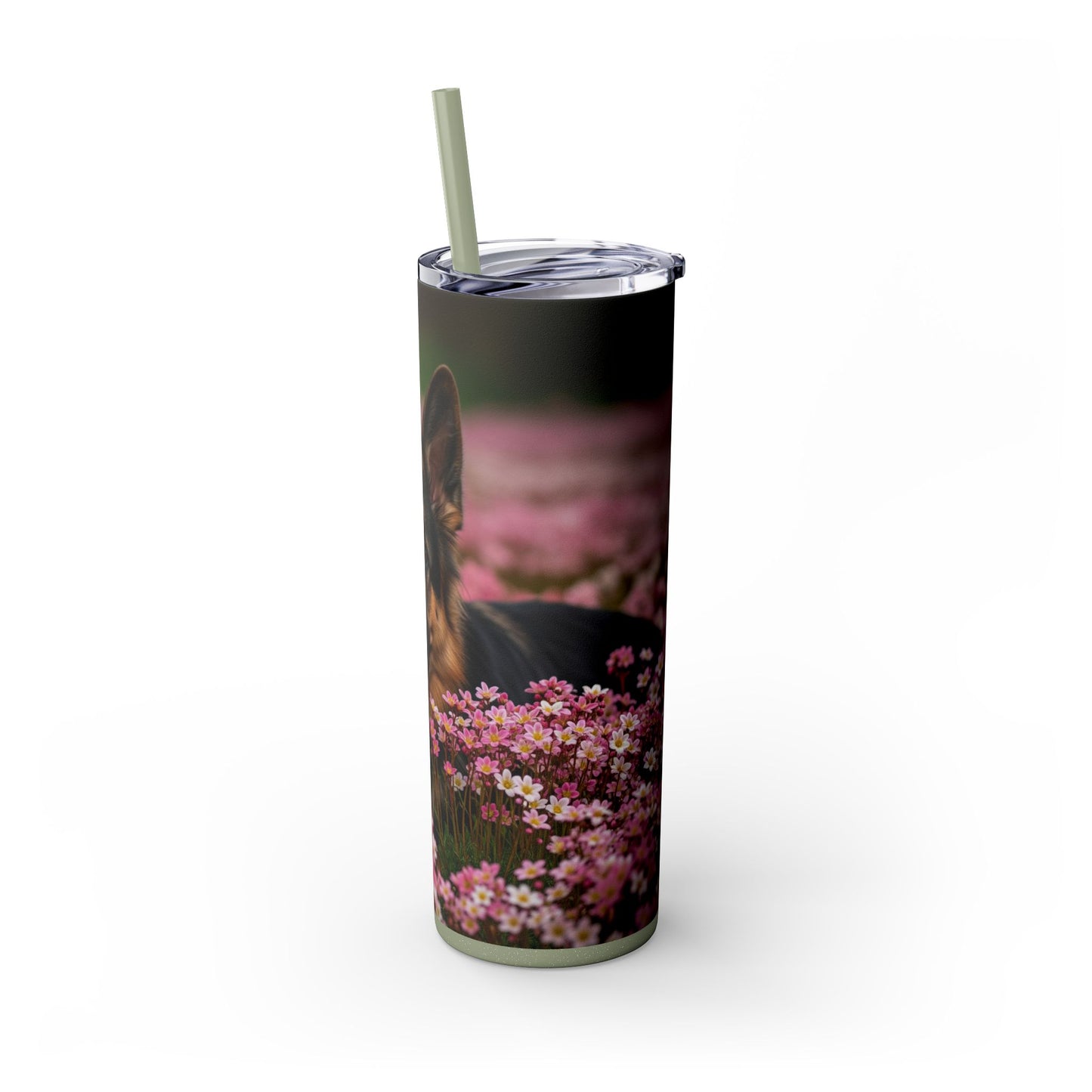 German Shepherd Tumbler with Straw, 20oz