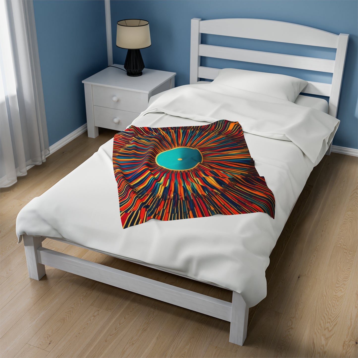 Velveteen Plush Blanket- Optical Illusion