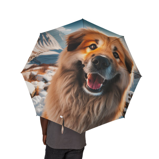 Himalayan Sheepdog Semi-Automatic Foldable Umbrella