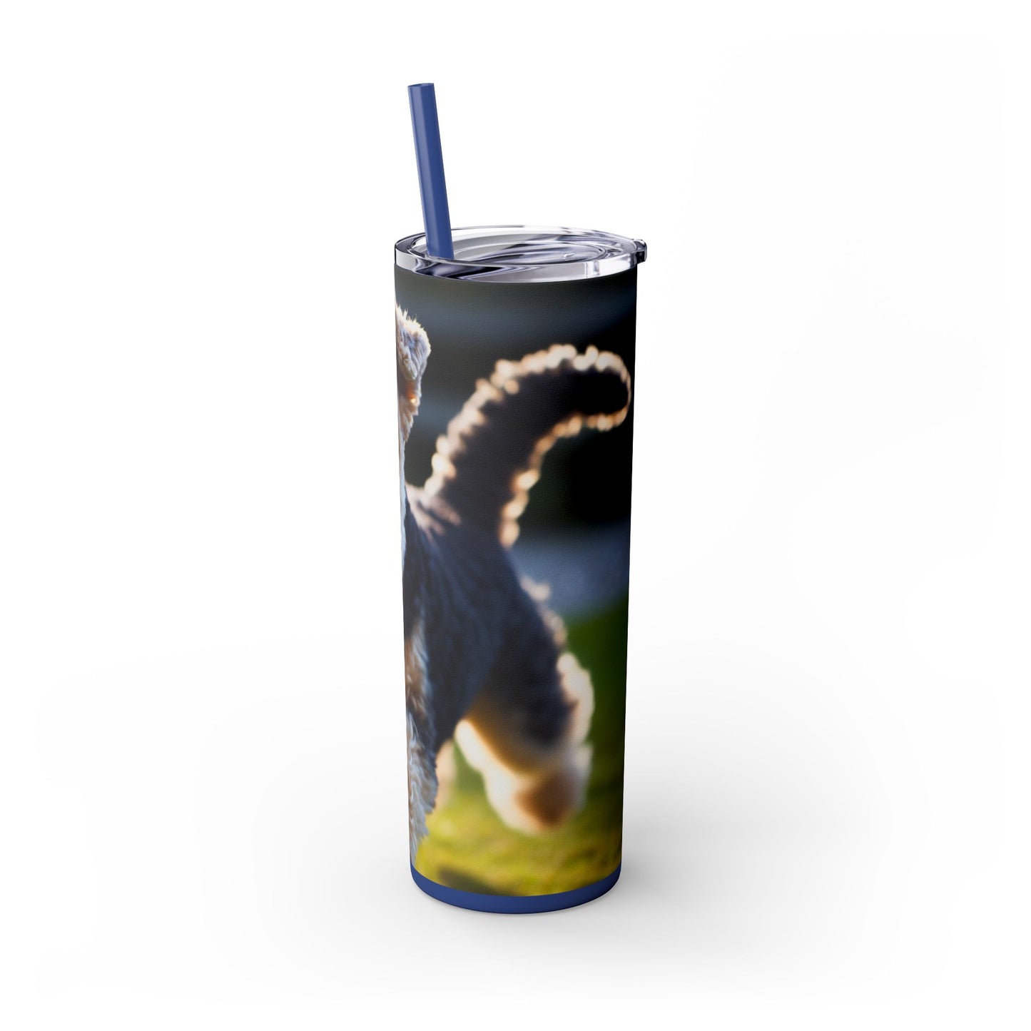 Lakeland Terrier Skinny Tumbler with Straw, 20oz