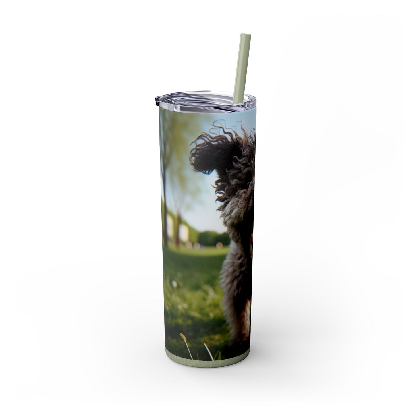 Pumi Skinny Tumbler with Straw, 20oz