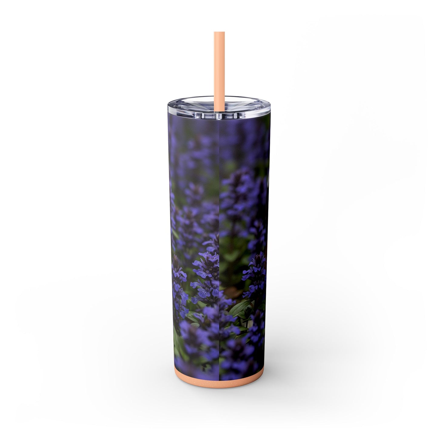 Miniature Bull Terrier Skinny Tumbler with Straw, 20oz