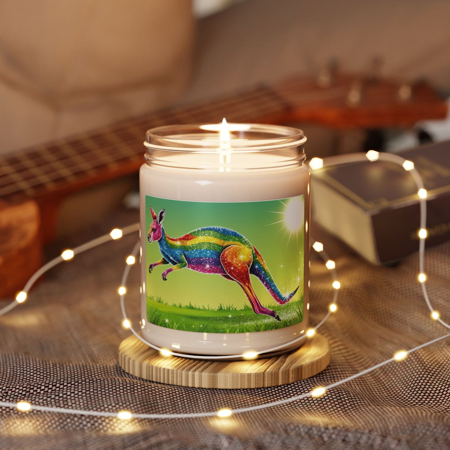 Rainbow Kangaroo- Scented Soy Candle, 9oz