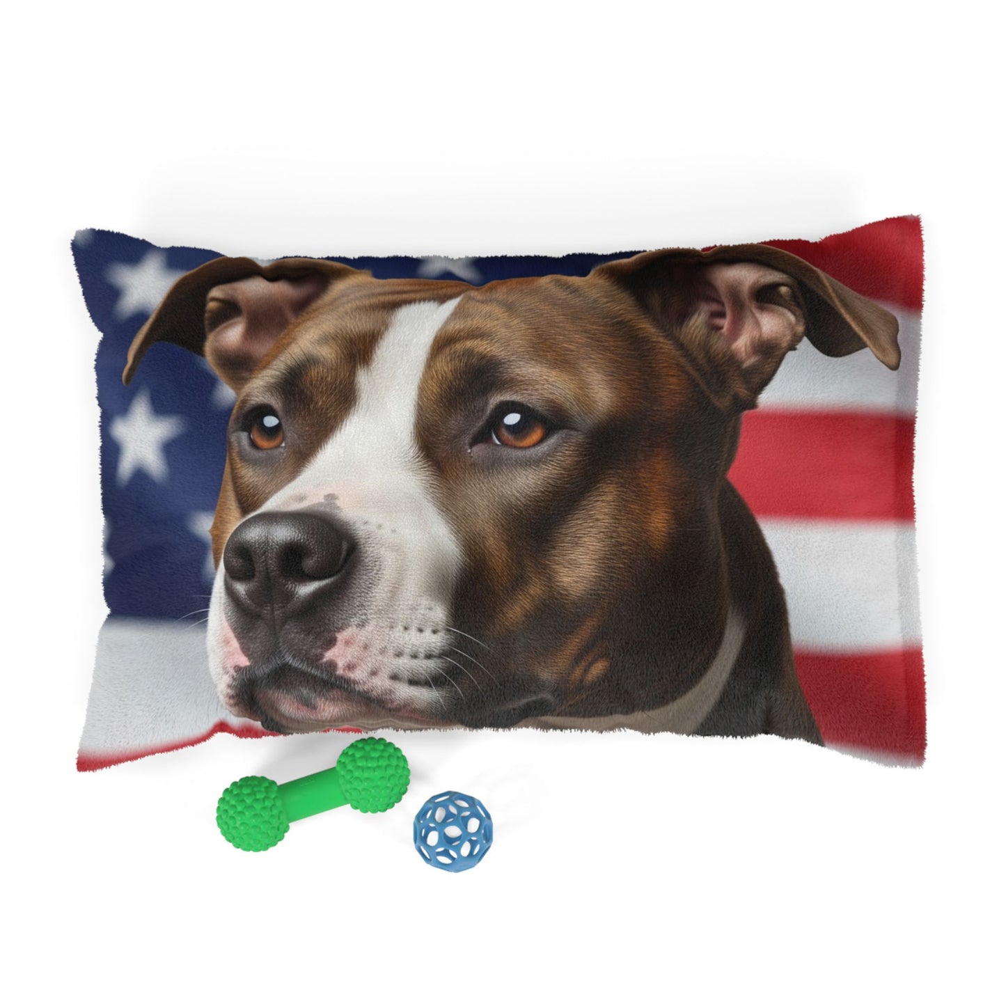 American Staffordshire Terrier Patriotic Pet Bed