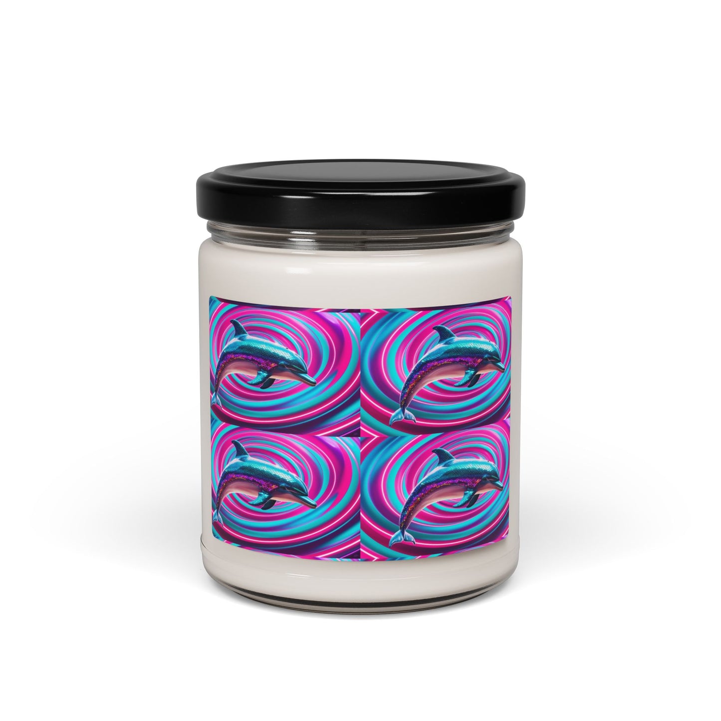 Glittery Dolphin- Scented Soy Candle, 9oz