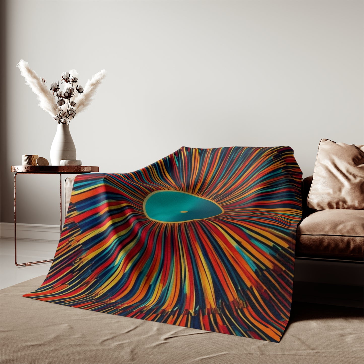 Sweat-shirt/couverture à illusion d'optique