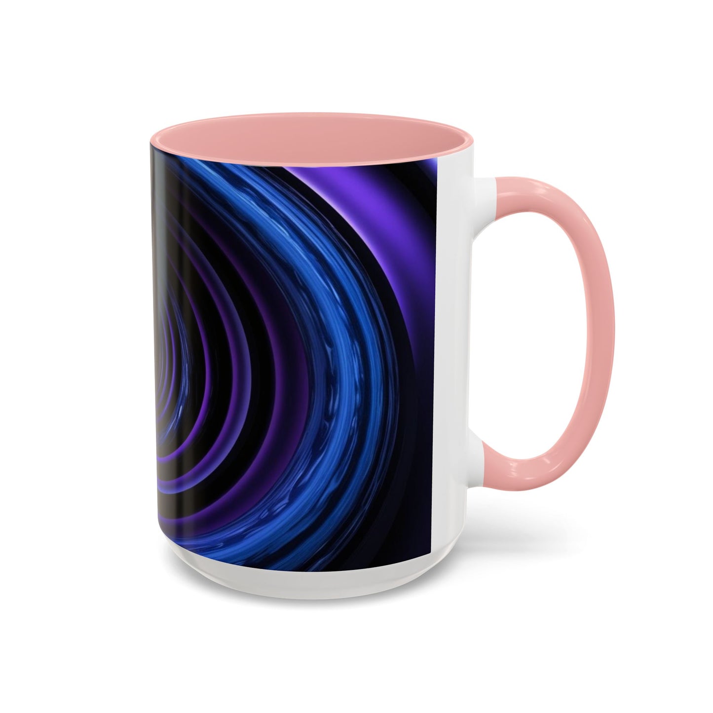 Optical Illusion Accent Mug – Ceramic Coffee Cup