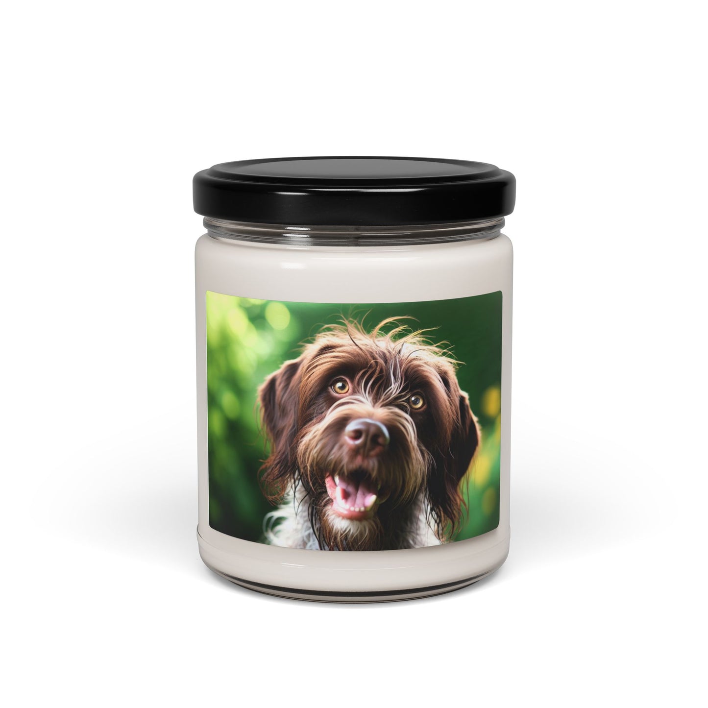 German Wirehaired Pointer- Scented Soy Candle, 9oz