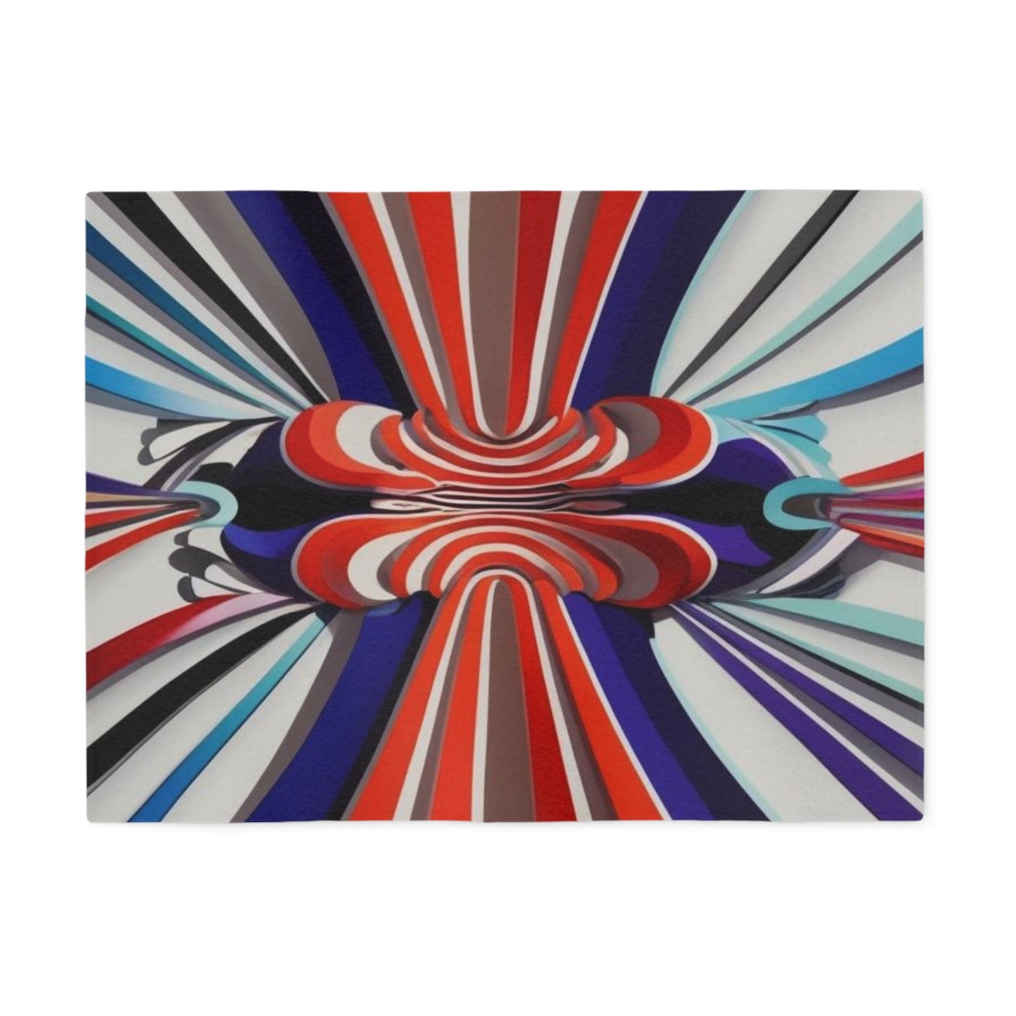 Sweat-shirt/couverture à illusion d'optique