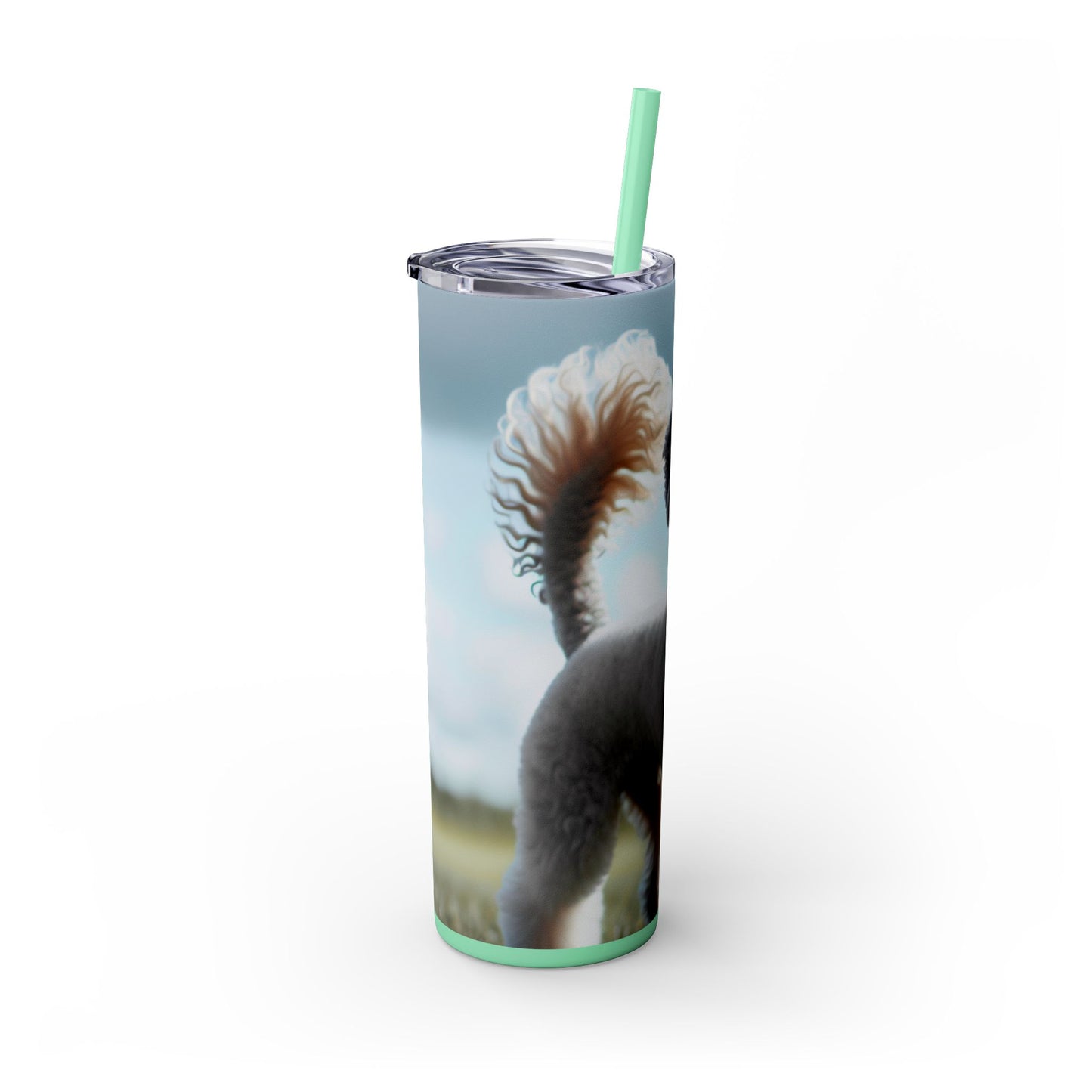 Bedlington Terrier Tumbler with Straw, 20oz