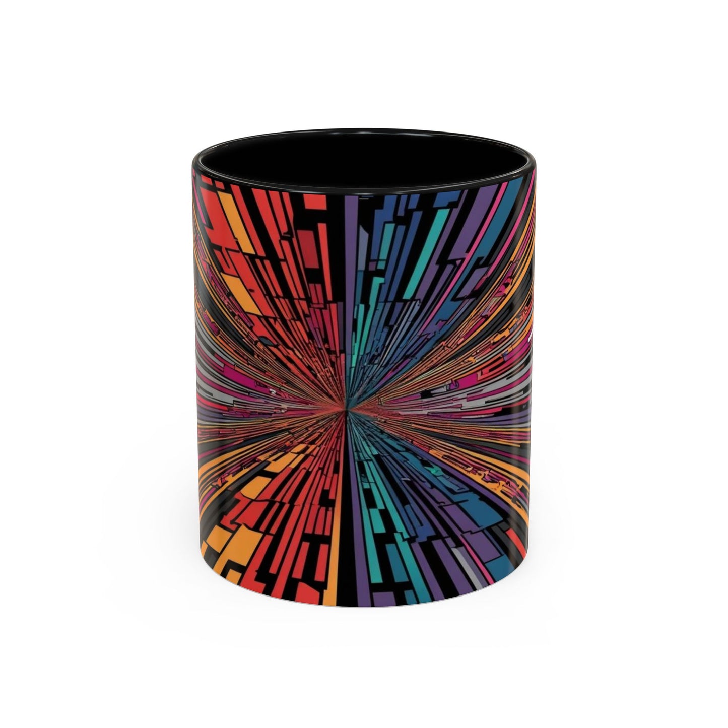 Optical Illusion Accent Mug – Ceramic Coffee Cup