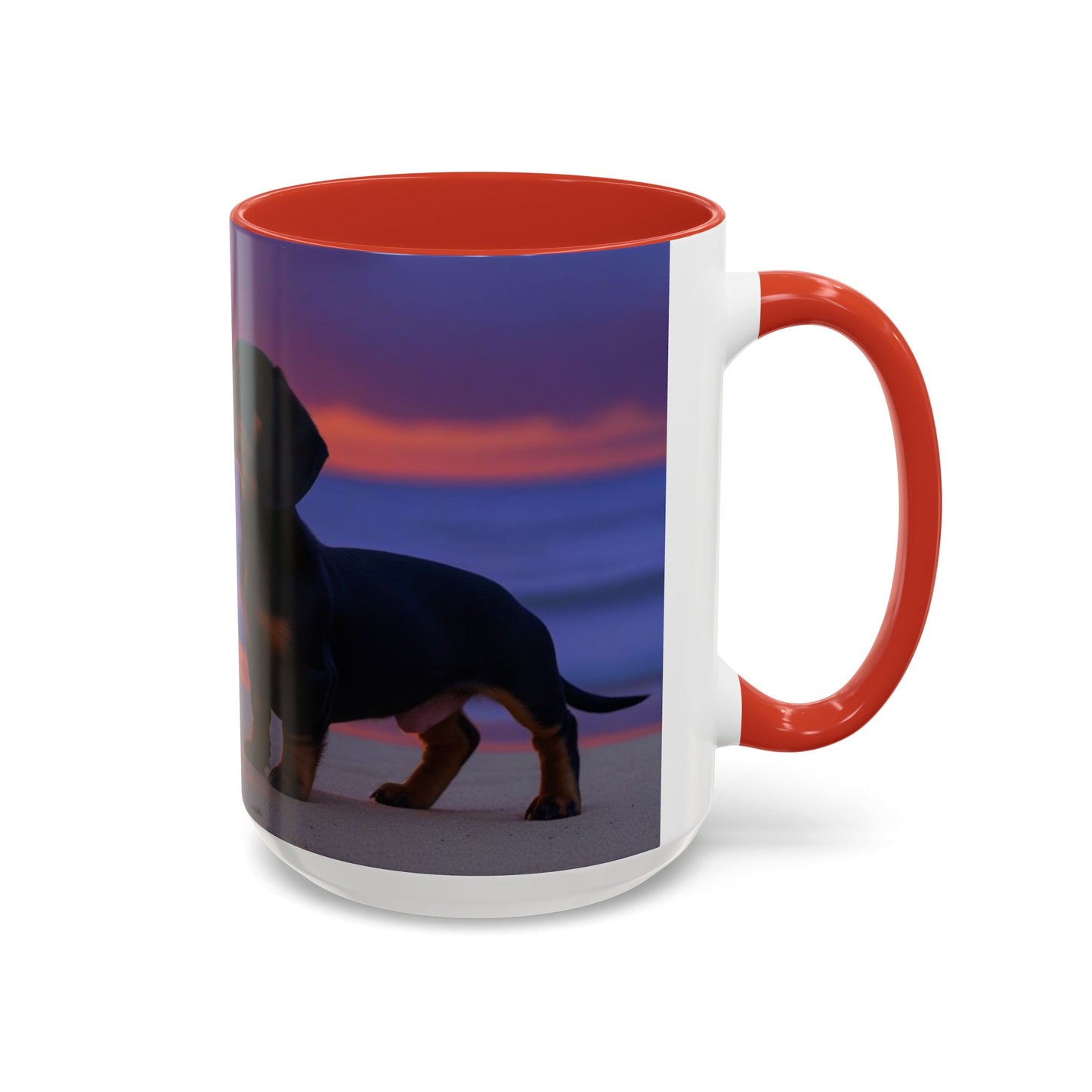 Dachshund Love Accent Coffee Mug - Perfect Gift for Dog Lovers