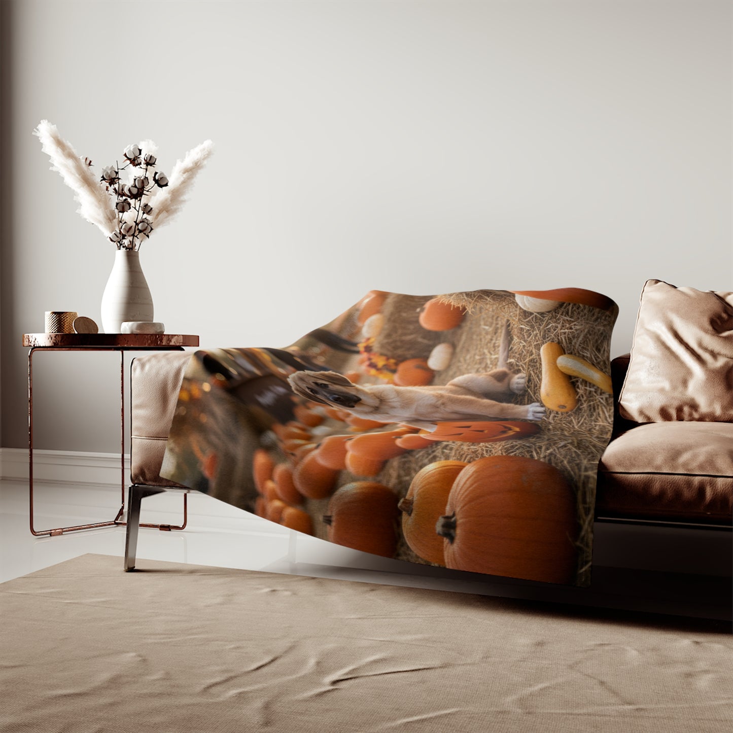 Autumn Pumpkin Patch Blanket