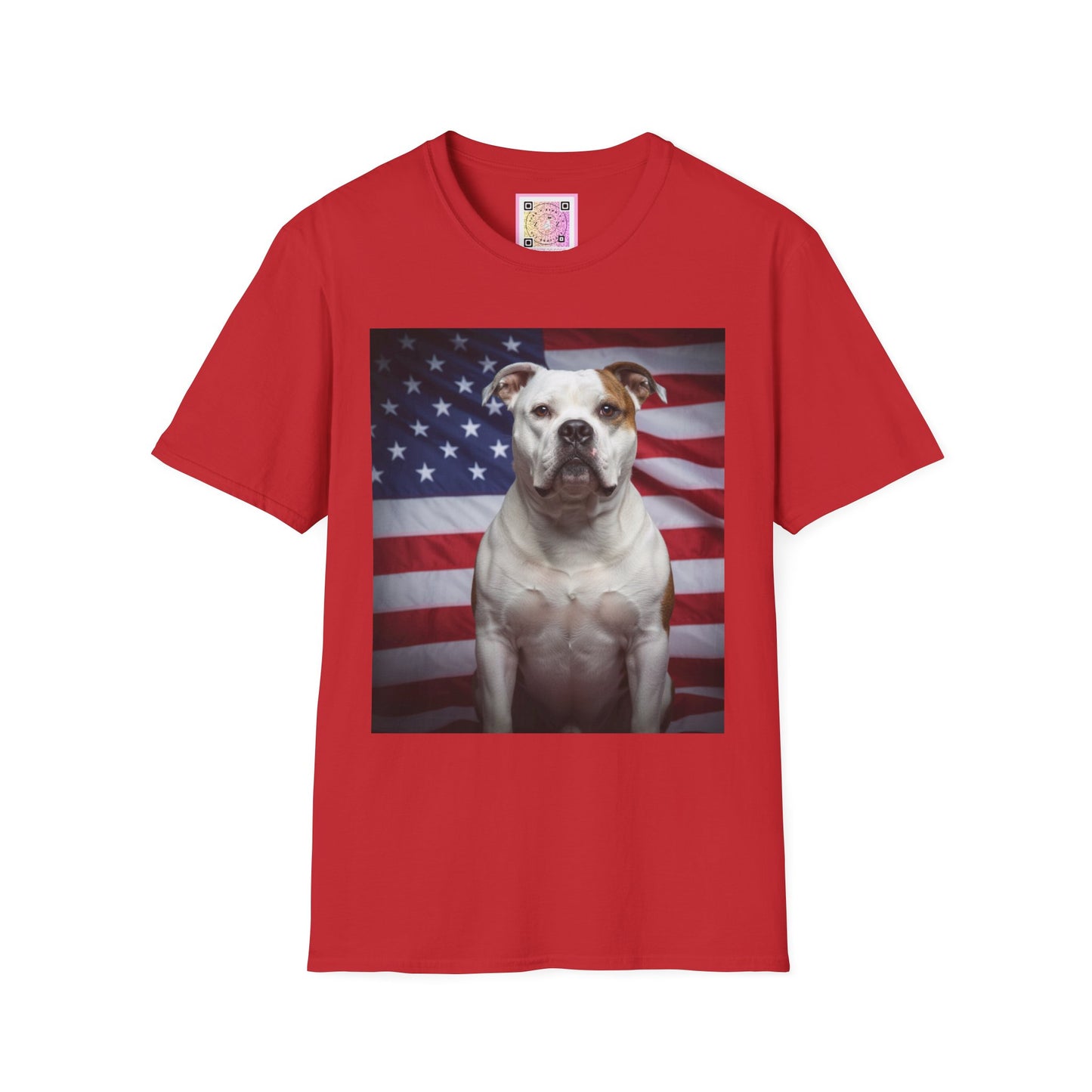 Patriotic T-Shirt — American Flag Dog Tee
