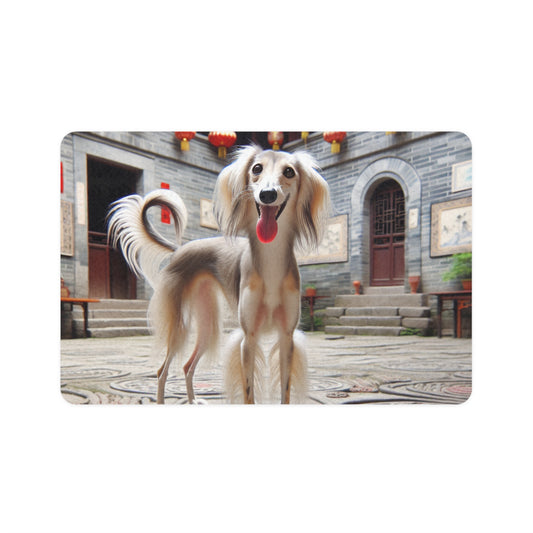 Pet Food Mat (12x18) - Chinese Saluki