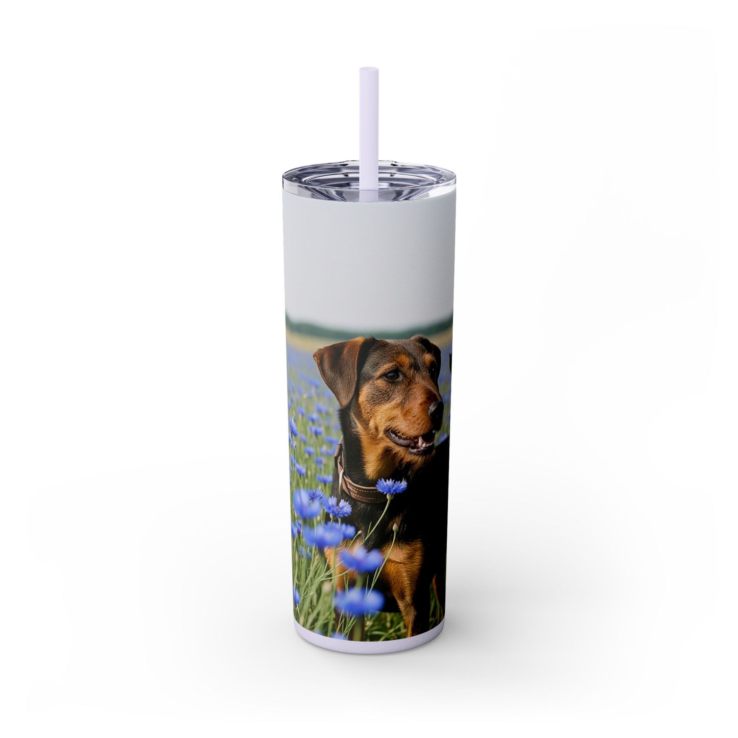 Deutscher Jagdterrier Gobelet avec paille, 20 oz