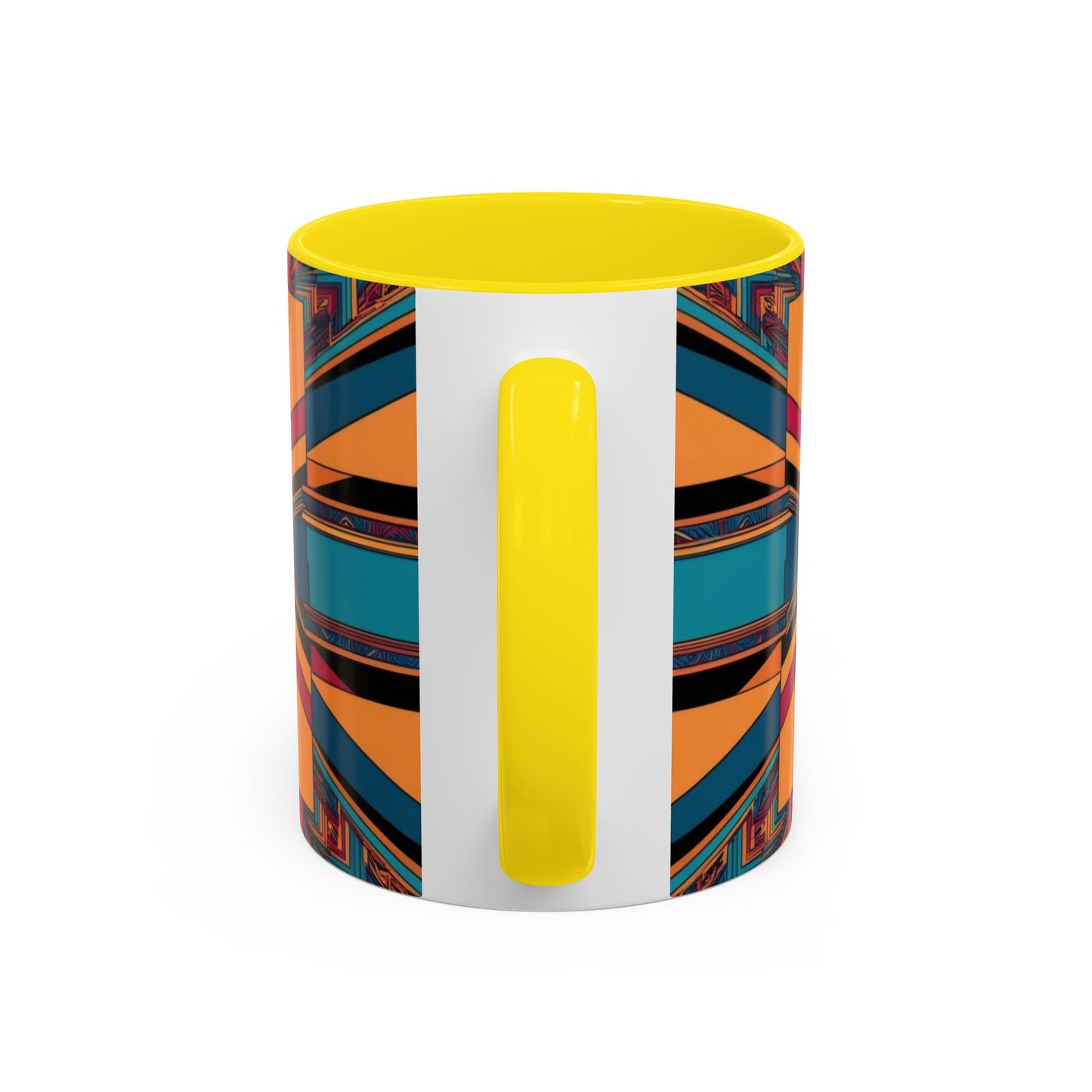 Optical Illusion Accent Mug – Ceramic Coffee Cup