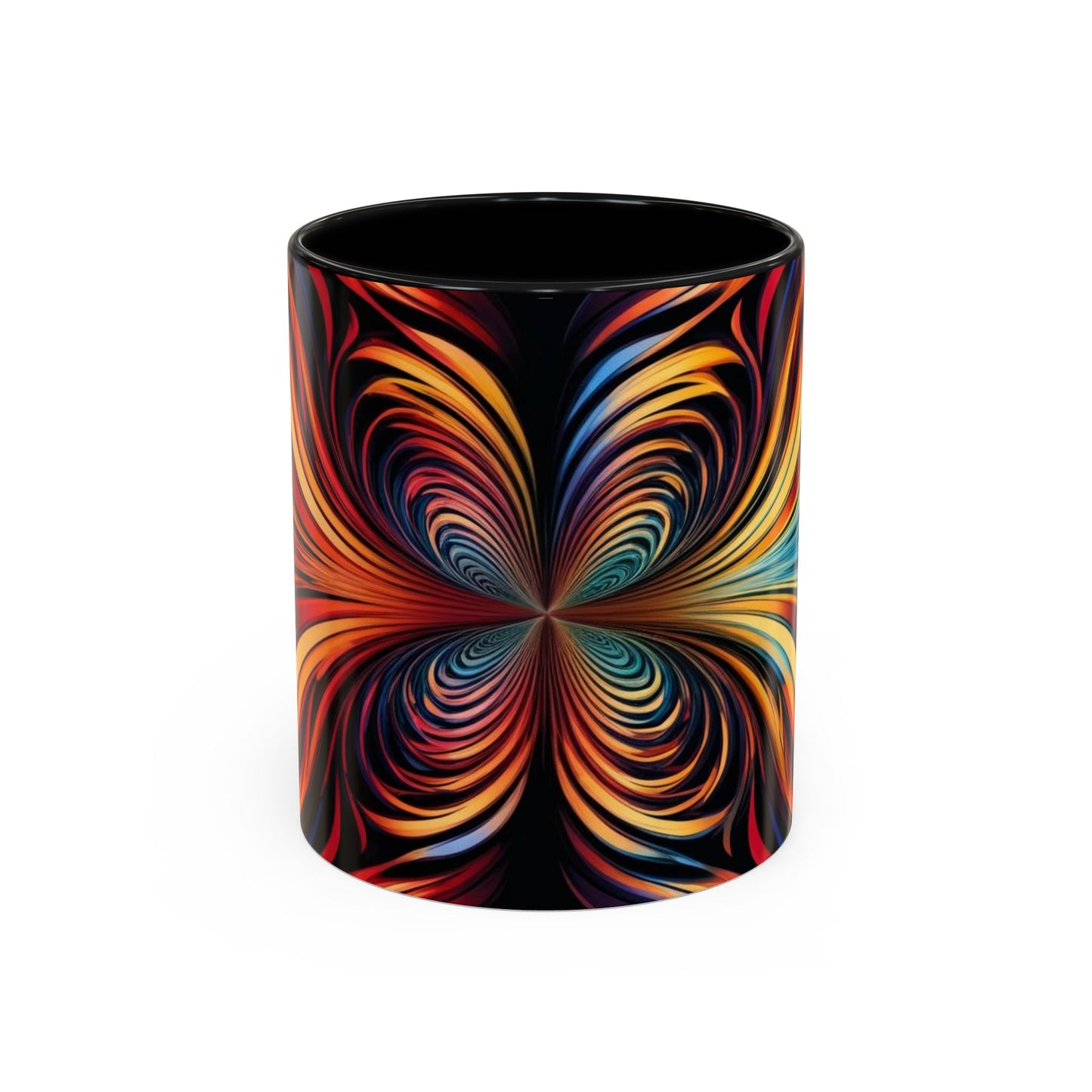 Optical Illusion Accent Mug – Ceramic Coffee Cup