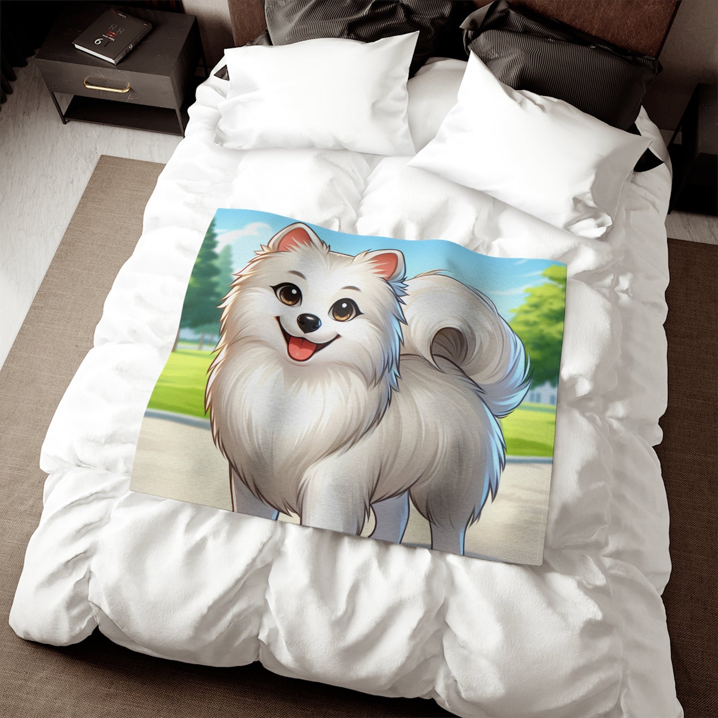Indian Spitz Sweatshirt Blanket