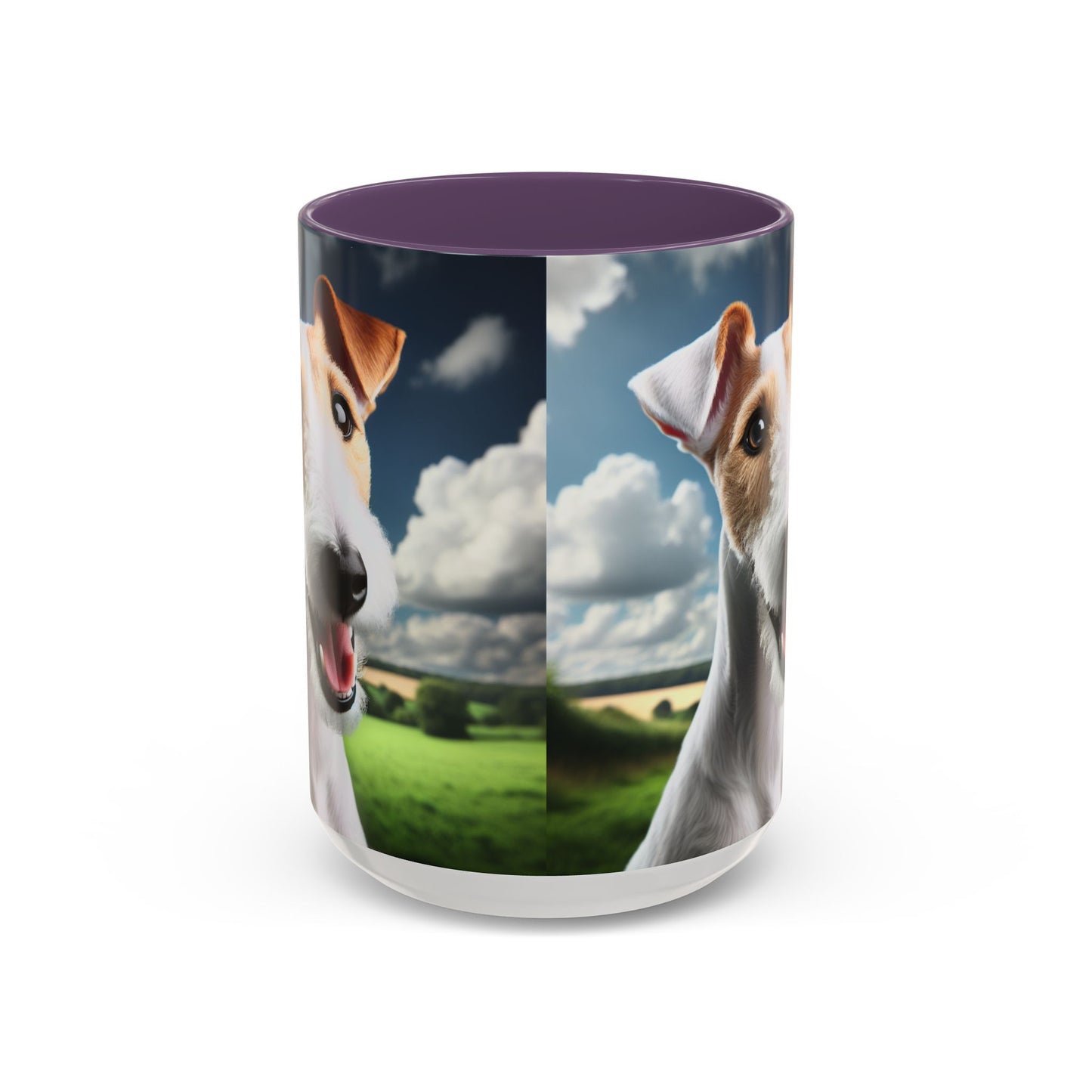 Taza de café con diseño de Fox Terrier de pelo liso: el regalo perfecto para los amantes de los perros.