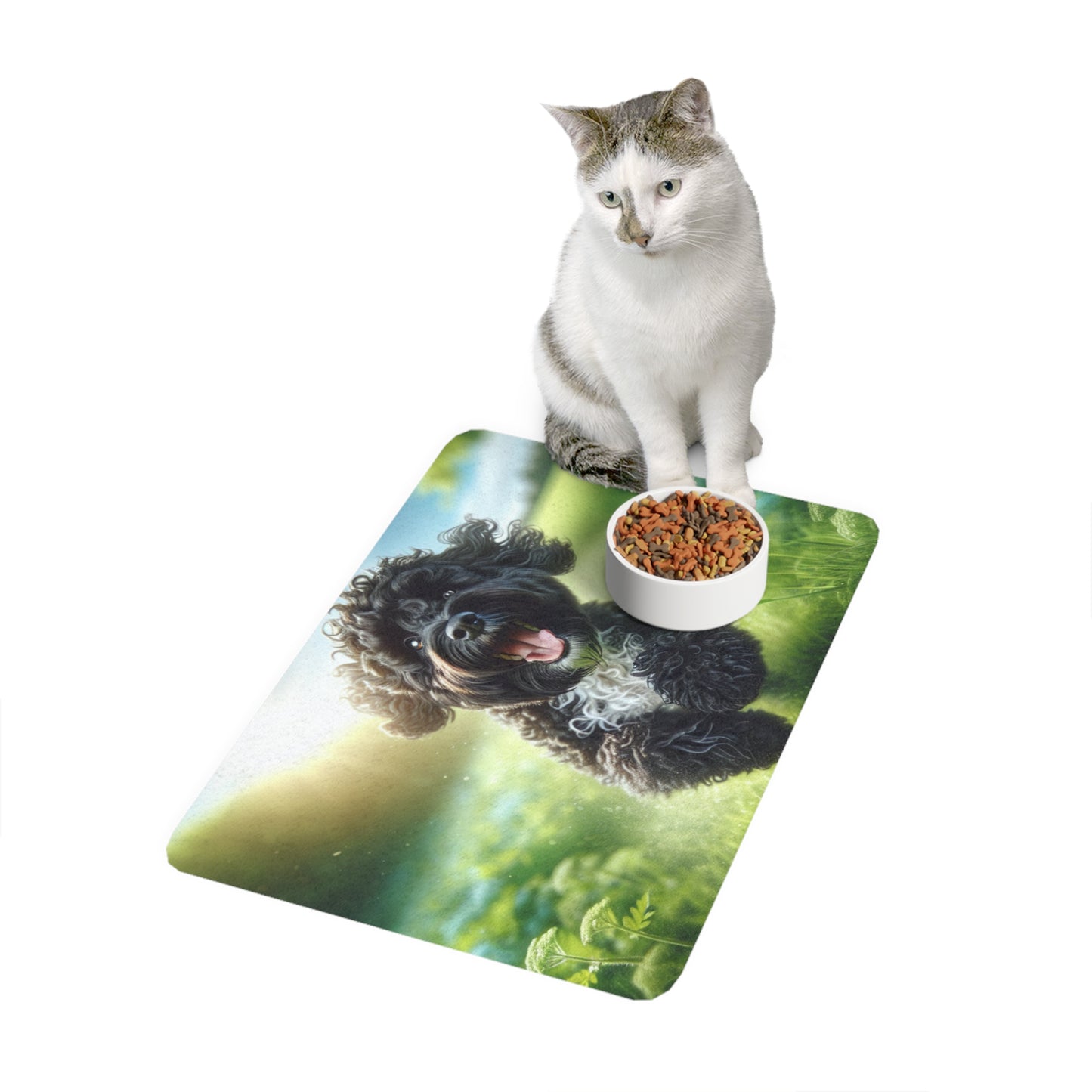 Pet Food Mat (12x18) - Portuguese Water Dog