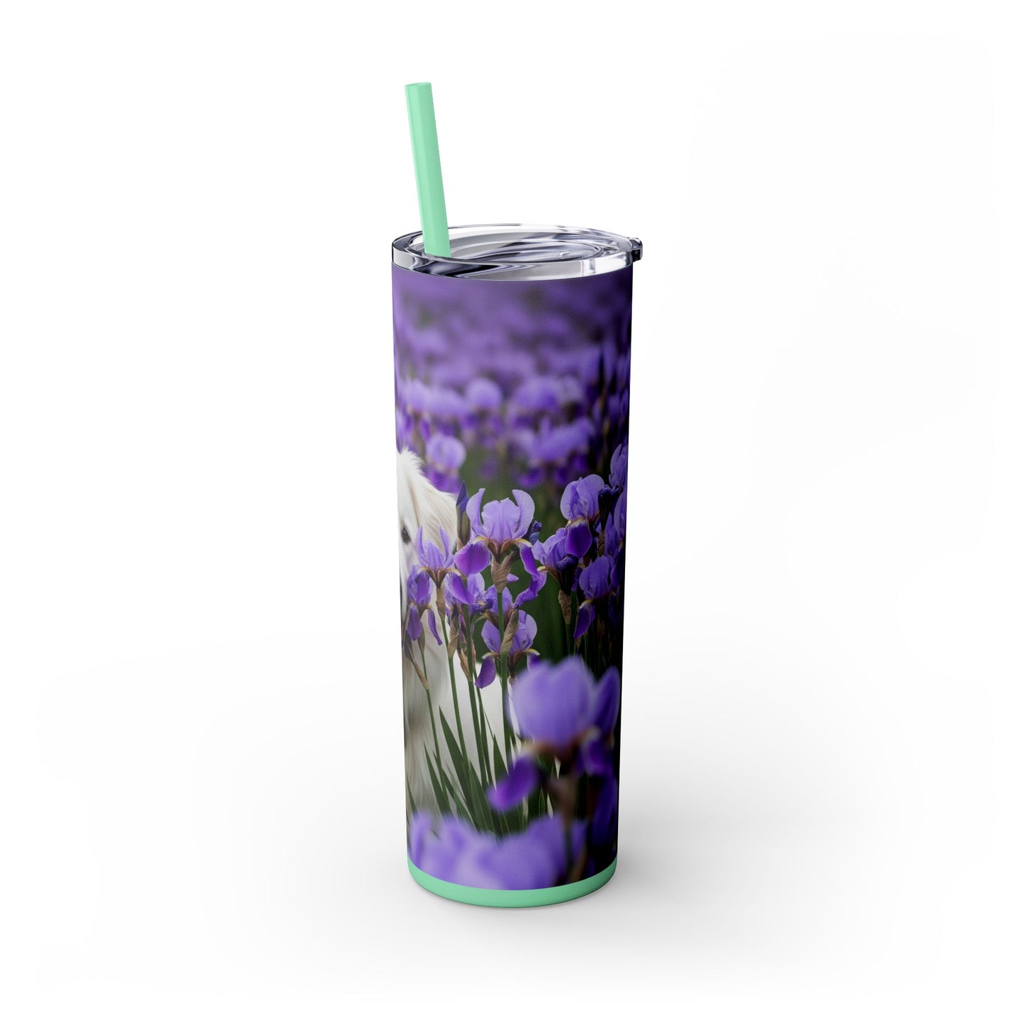 Skinny Tumbler with Straw – 20 oz Stainless Steel Cup