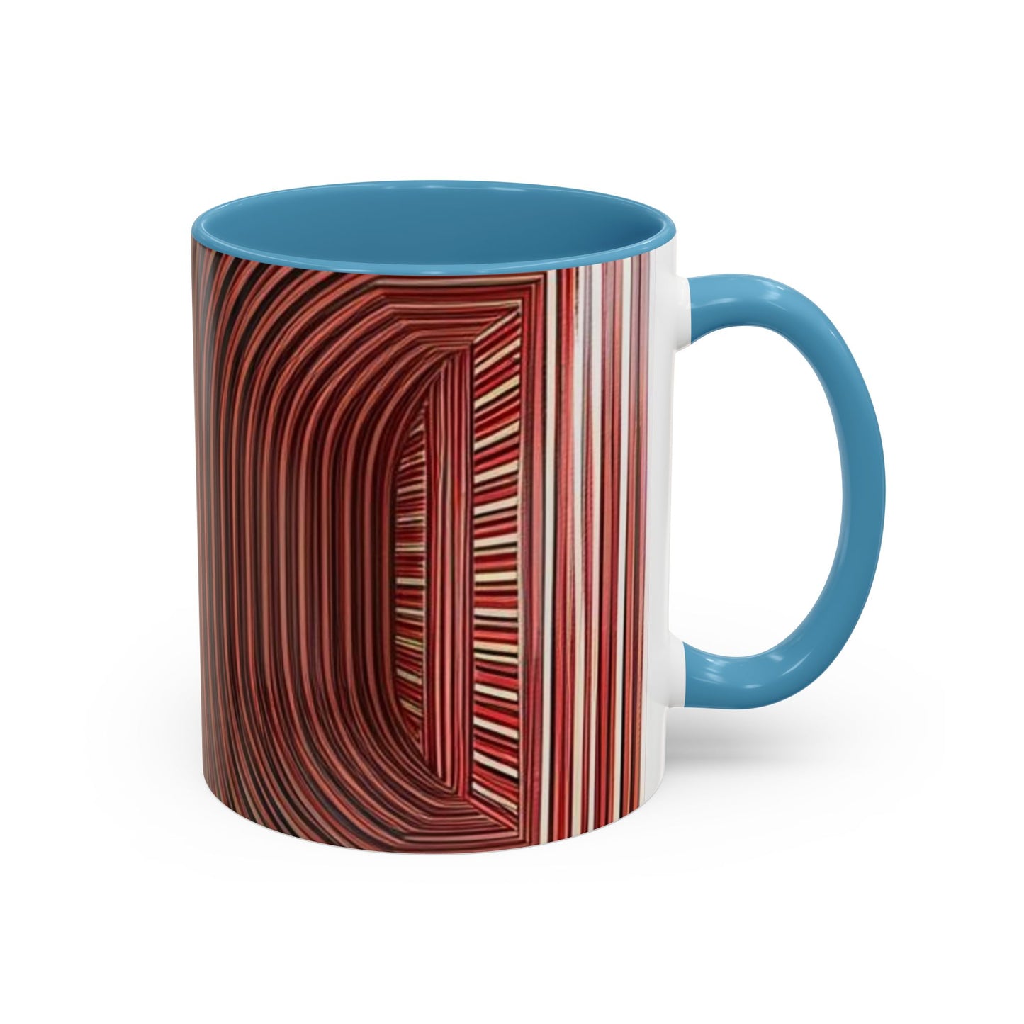 Optical Illusion Accent Mug – Ceramic Coffee Cup