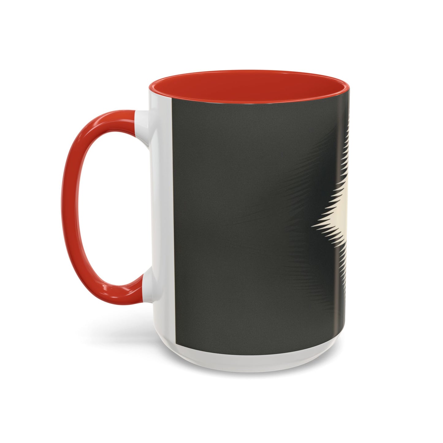 Optical Illusion Accent Mug – Ceramic Coffee Cup