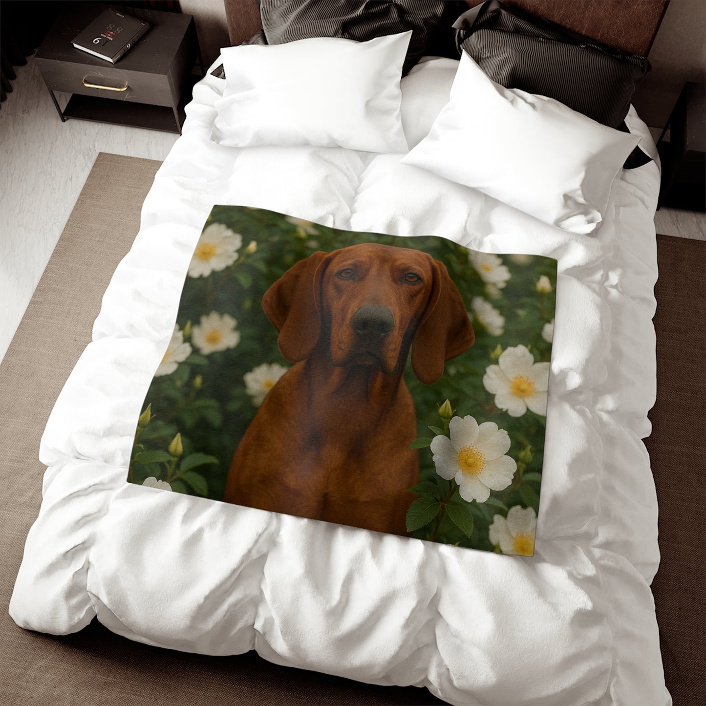 Manta de sudadera con diseño de Redbone Coonhound