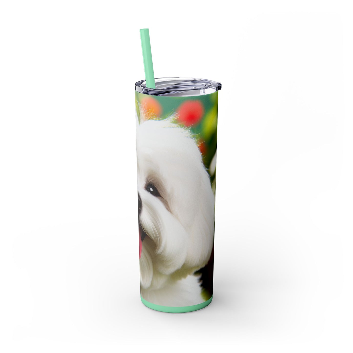 Skinny Tumbler with Straw – 20 oz Stainless Steel Cup