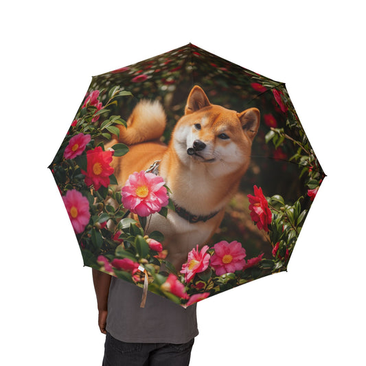 Shiba Inu Semi-Automatic Foldable Umbrella