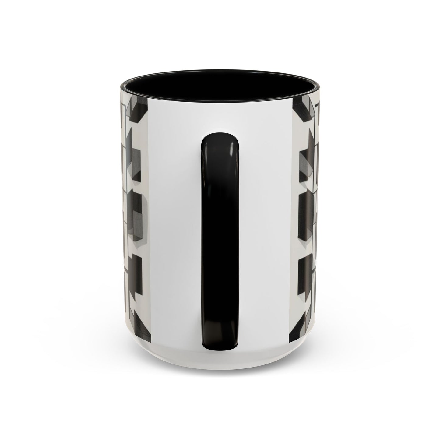 Optical Illusion Accent Mug – Ceramic Coffee Cup