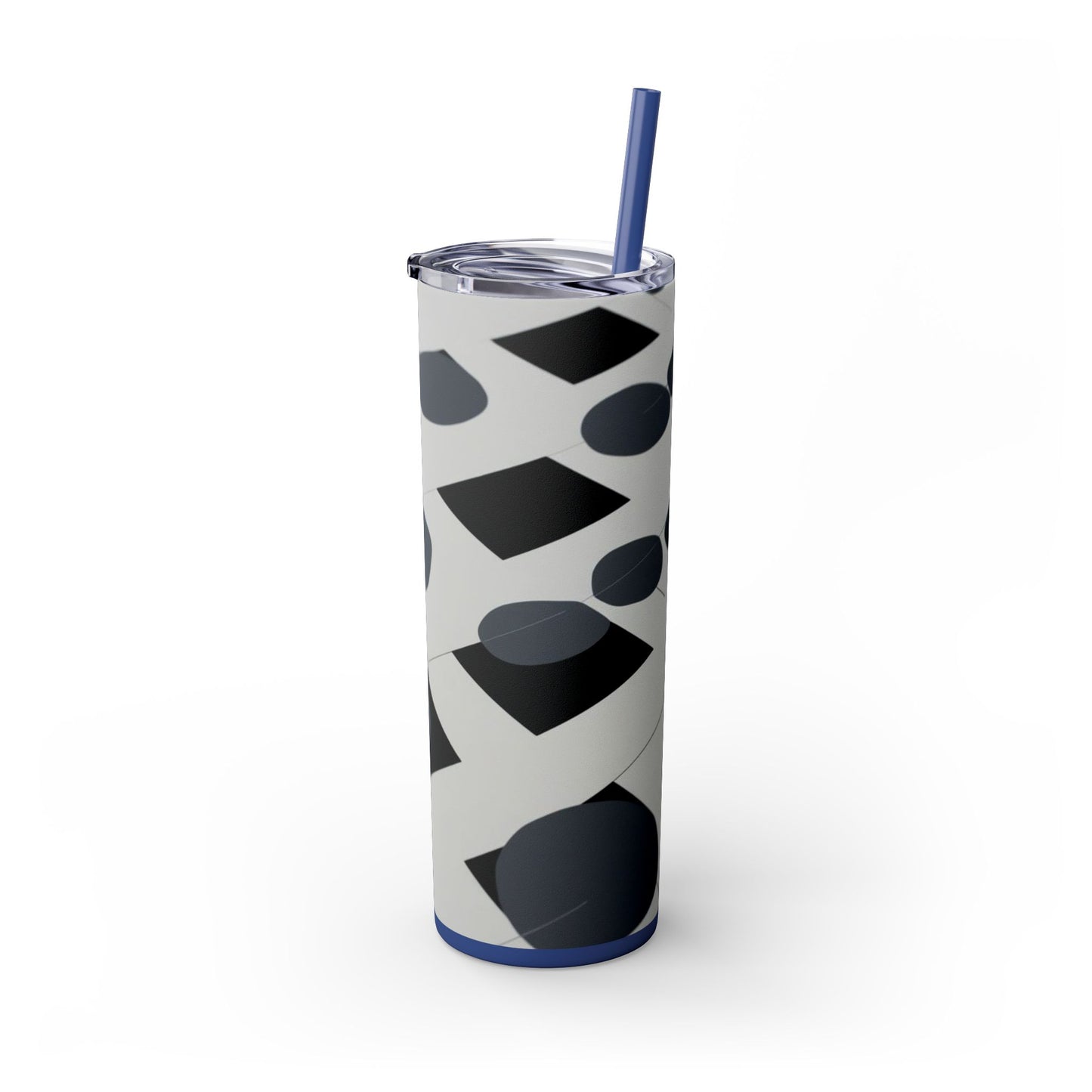 Optical Illusion Skinny Tumbler with Straw, 20oz
