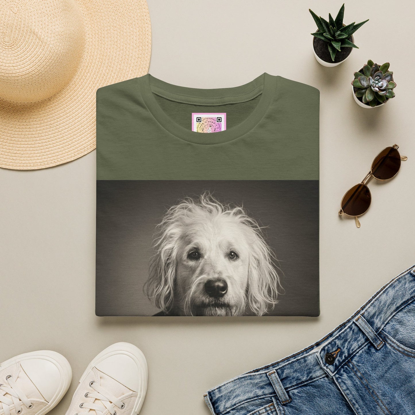 Canine Canvas Collection: Einstein/Sasse Homage Tee Shirt