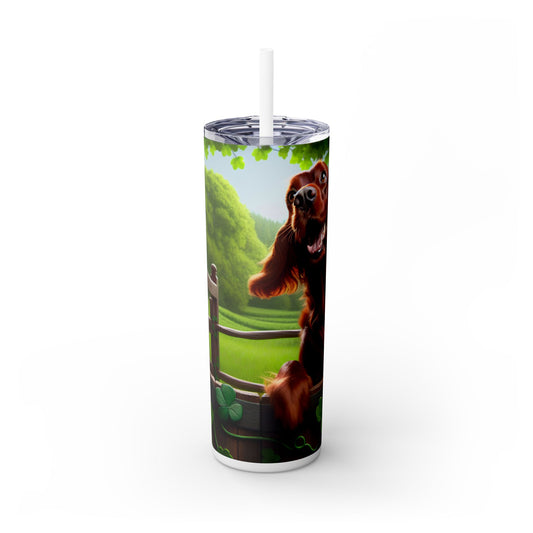 Irish Setter Tumbler with Straw, 20oz
