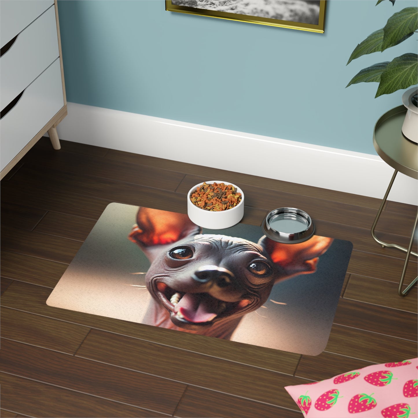 Pet Food Mat (12x18) - Xoloitzcuintli