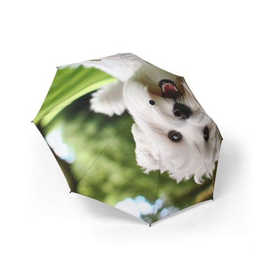 Sealyham Terrier Semi-Automatic Foldable Umbrella