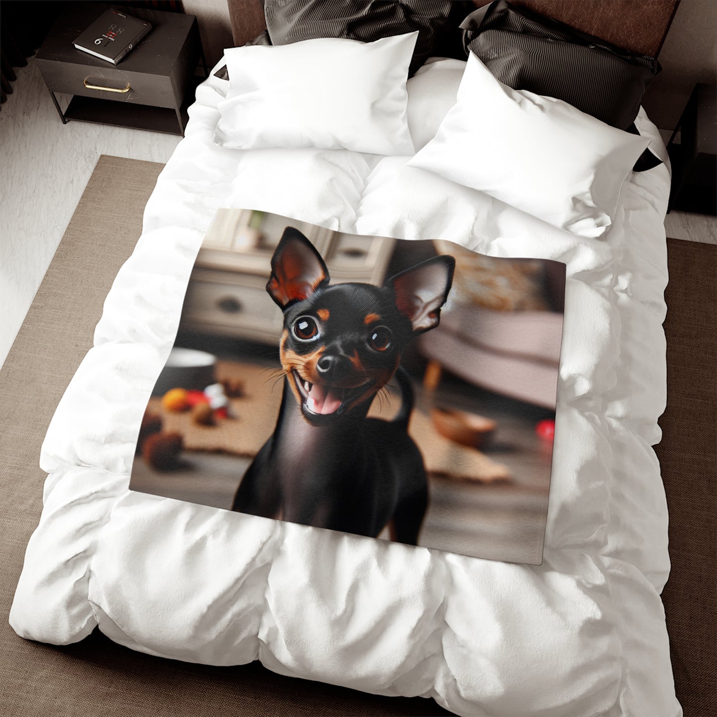 English Toy Terrier Sweatshirt Blanket