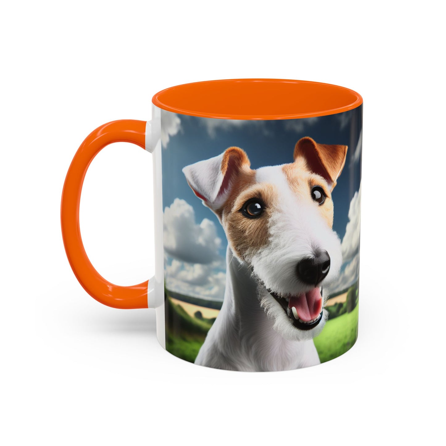 Taza de café con diseño de Fox Terrier de pelo liso: el regalo perfecto para los amantes de los perros.