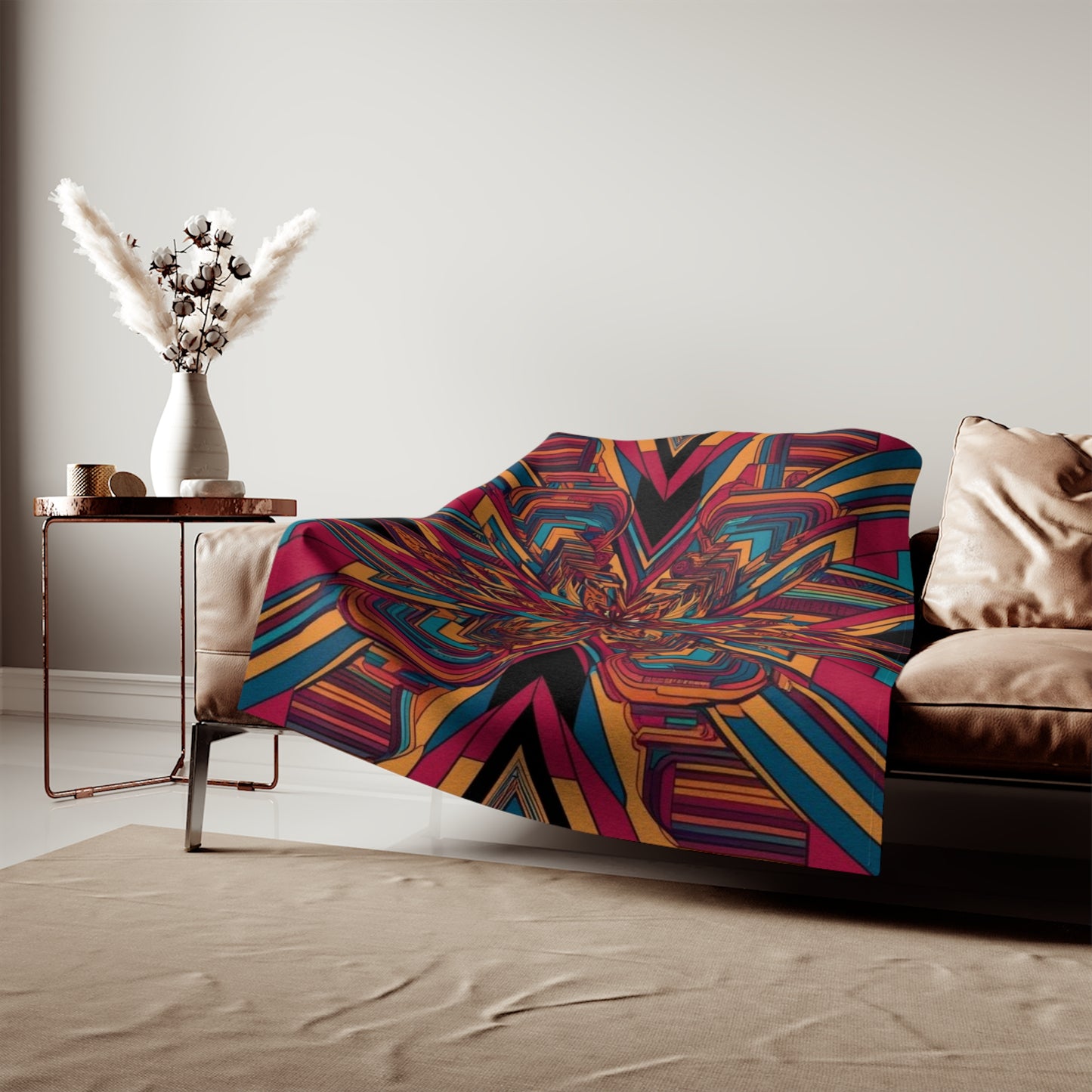 Sweat-shirt/couverture à illusion d'optique