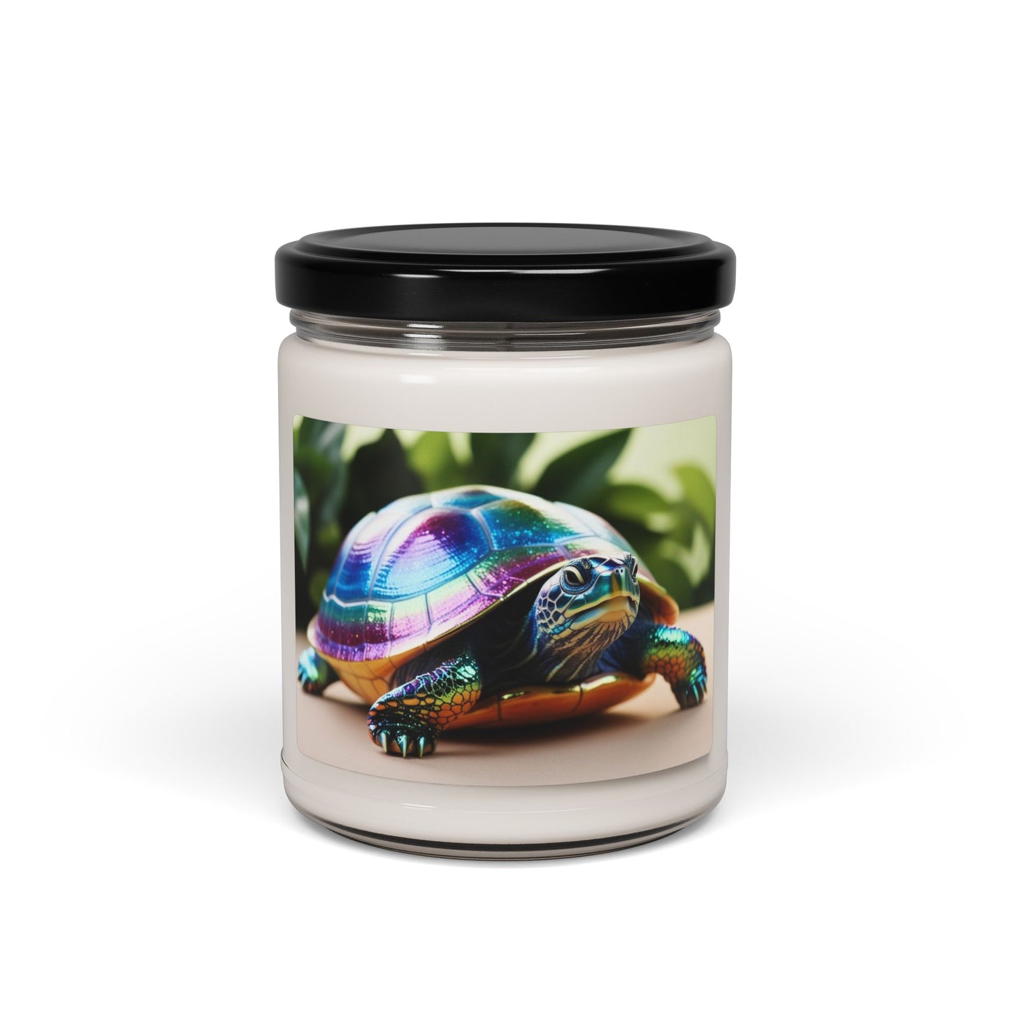 Glittery Rainbow Turtle- Scented Soy Candle, 9oz