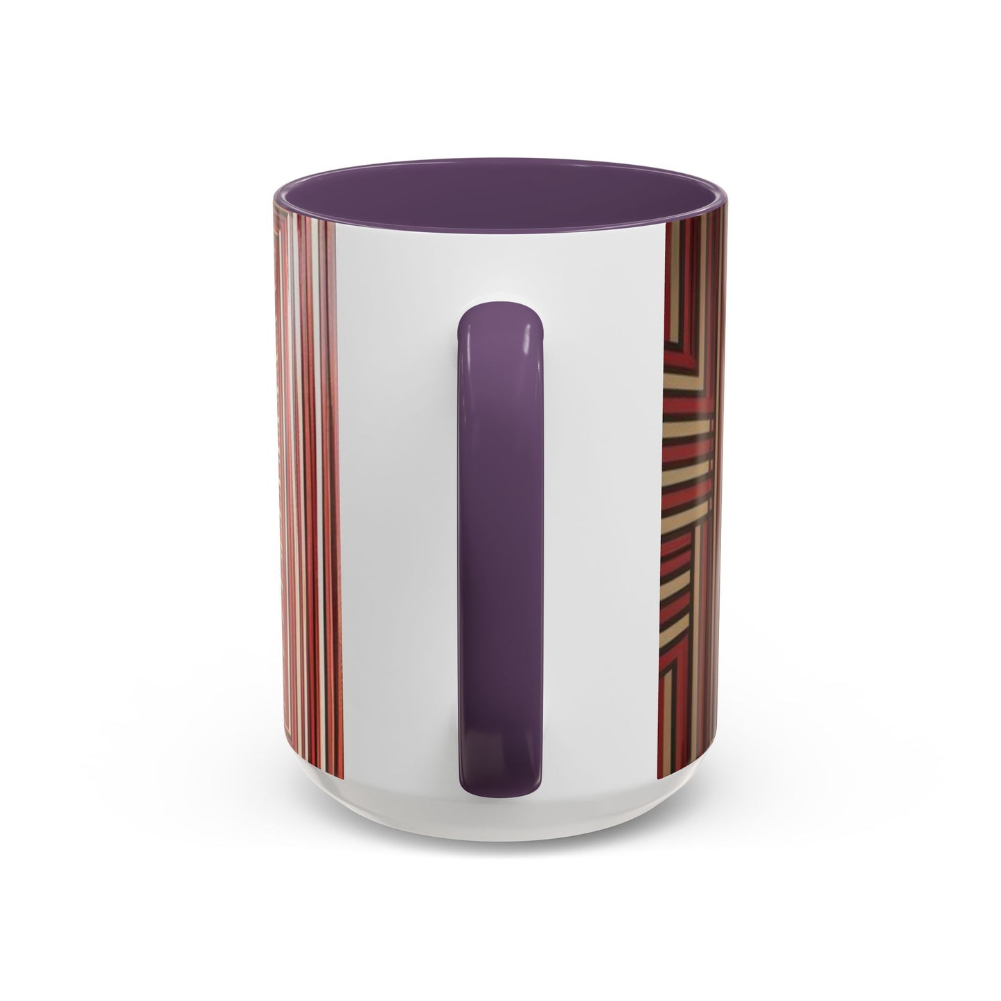Optical Illusion Accent Mug – Ceramic Coffee Cup